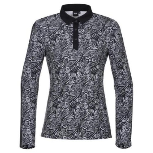 JDX골프 전판 패턴 배색 포인트 티셔츠 X1TLV7404BK_이미지