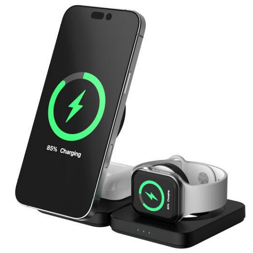 뉴니스 EZ Band Qi2 3in1 맥세이프 무선충전기 (애플워치용)_이미지