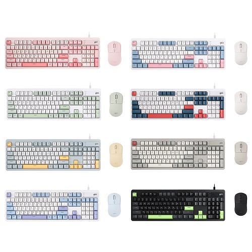 지클릭커 오피스프로 OPS515 사일런스 M 무소음 키보드 무선 마우스 세트 104