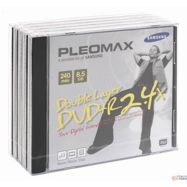 플레오맥스 DVD+R 8.5GB 2.4x 쥬얼 5장