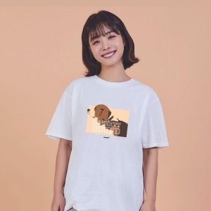 바셋 하운드 강아지 여름편한코디 반팔티코디 W72D5F9