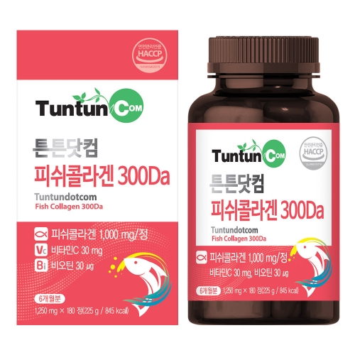 튼튼닷컴 피쉬콜라겐 300Da 900mg 180정이미지입니다. 누르면 해당 게시물로 새창이동합니다.