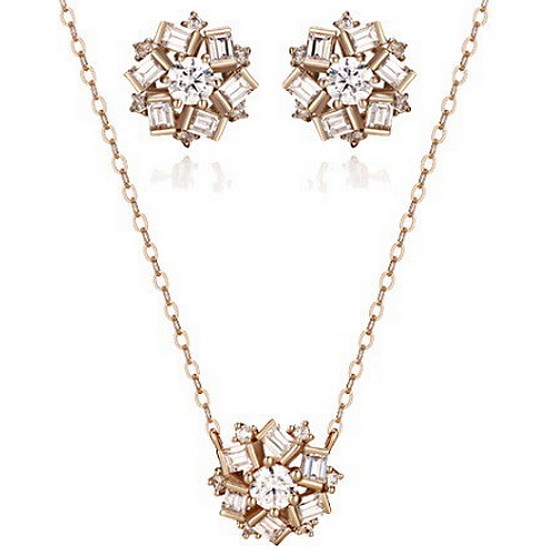 가이거 14K 부케 모티브 주얼리세트 GI14EE103 GI14NN046