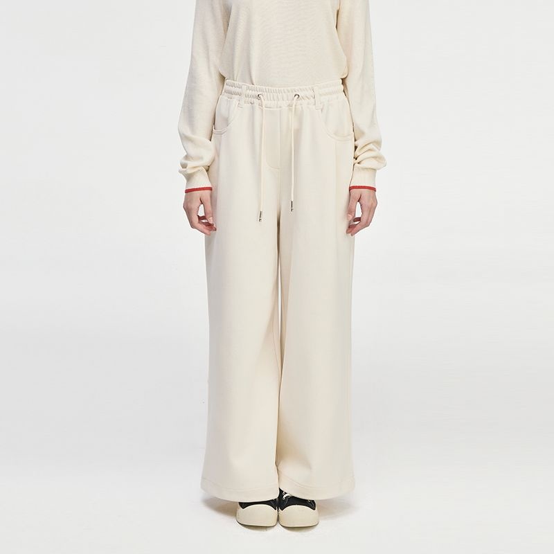 송지오 우먼 지제로 팬서 와이드 팬츠 크림 WI2PT819CR