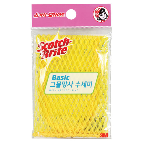 3M 스카치브라이트 베이직 그물망사 수세미 (1개)