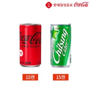 ��ī�ݶ� ��ī�ݶ� ���� 190ml 15�� + ĥ�����̴� 190ml 15��