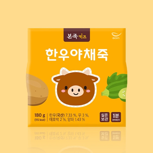 베이비본죽 본죽키즈 한우야채죽 180g (1개)_이미지