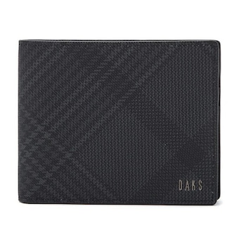 닥스 EDINBURGH PVC 체크패턴 반<b>지갑</b> DBWA4E093BK