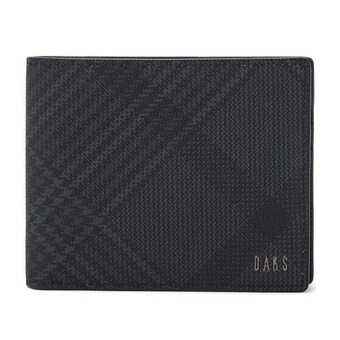 닥스 EDINBURGH PVC 체크패턴 <b>반</b><b>지갑</b> DBWA4E093BK