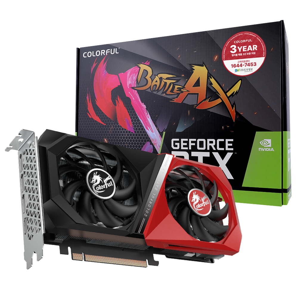 COLORFUL 지포스 RTX 3060 BATTLE AX DUO V2 D6 12GB 도우정보