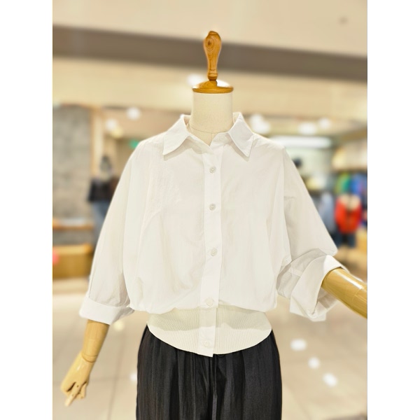 코데즈컴바인 밑단 니트 7부소매 블라우스 CJB-BL501W4_이미지