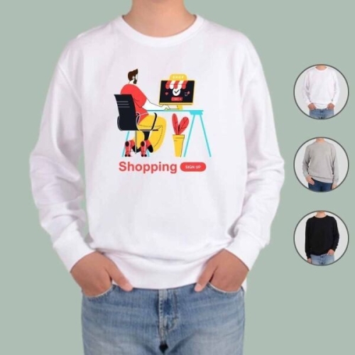 오너클랜 맨투맨 남여공용 마케팅 쇼핑 비즈니스 그림 MARKETING1_이미지