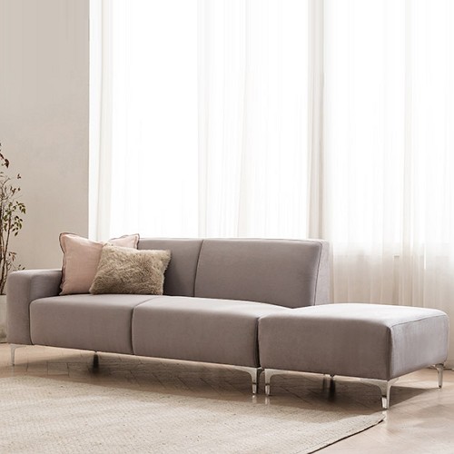 삼익가구 모아나 아쿠아텍스 패브릭 소파 3인용 (스툴포함)_이미지