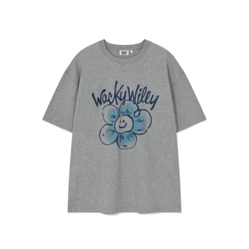 비케이브 와키윌리 ltgt WACKYWILLY WACKY WILLY 빅 릴리 반팔 티셔츠 그레이 WA2502ST06GR 916003