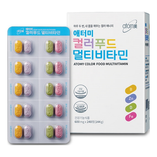 애터미 컬러푸드 멀티비타민 240정 (1개)_이미지