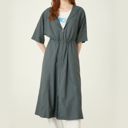 DKNY 후디드 캐주얼 드레스 스모크블루 DW2F7WOP707LMB_이미지