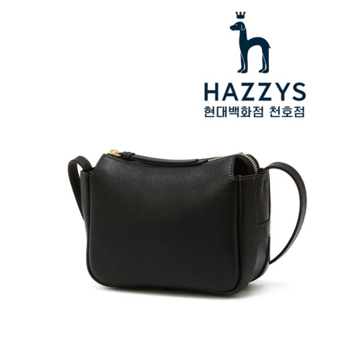 헤지스 단색 소가죽 크로스백_HIWA6E340BK_이미지