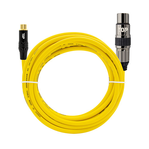 탑라인에이치디 HDTOP RCA to XLR FF 옐로우 케이블 (15m, HT-TP2592)