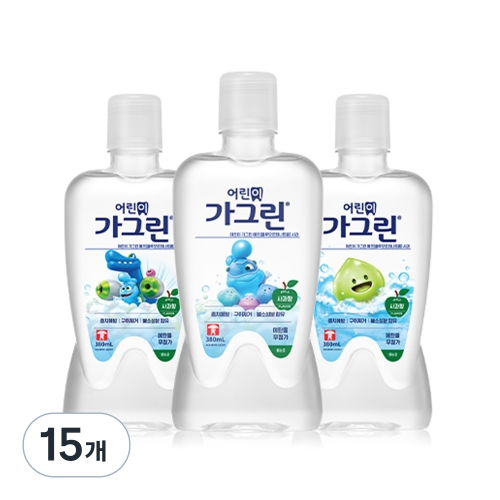 가그린 어린이용 사과 380ml (15개)_이미지