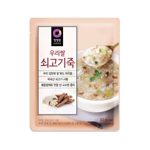 대상 청정원 우리쌀 쇠고기죽 60g (8개)_이미지