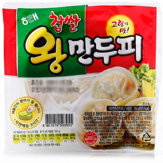 해태제과 찹쌀 왕만두피 360g (18개)_이미지