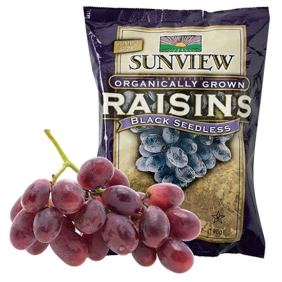 썬뷰 유기농 건포도 스낵팩 198g (1개)_이미지