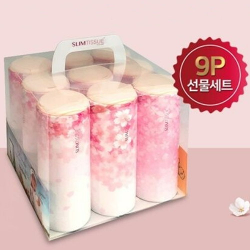  조인트크리에이티브 슬림티슈 벚꽃 에디션 60매 (9입) [1팩(9입)]