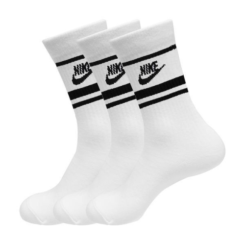 슈즈 NSW 에브리데이 에센셜 3팩 중목 스포츠 마라톤 삭스 양말 화이트 DX5089-103
