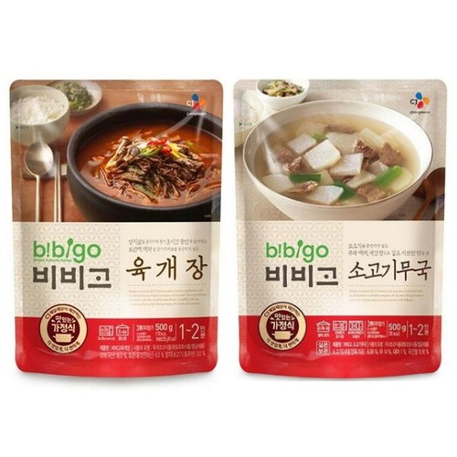 육개장 500g x 3개+소고기무국 500g x 3개
