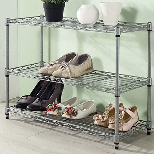 아카시아리빙  메탈선반 3단 신발정리대