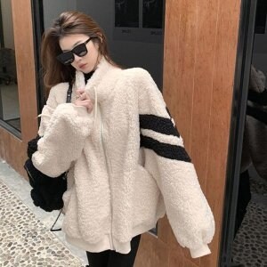 오버핏 가오리 뽀글이 후리스 집업 HH D17 PEB W9967EE 쇼핑도 건강하게
