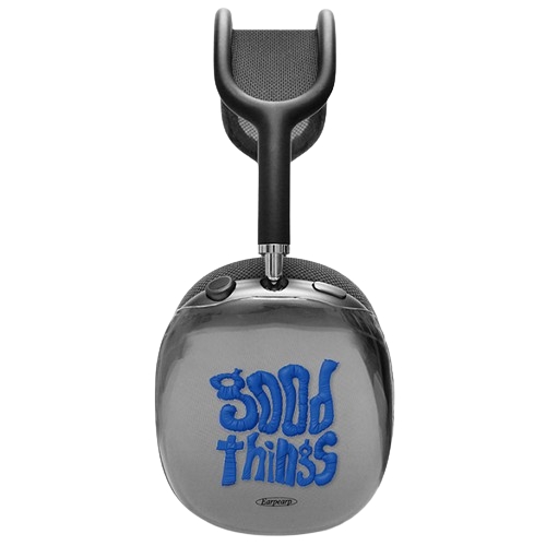 어프어프 에어팟 맥스 GOOD THINGS TAKE TIME 클리어 하드 케이스 (정품)_이미지