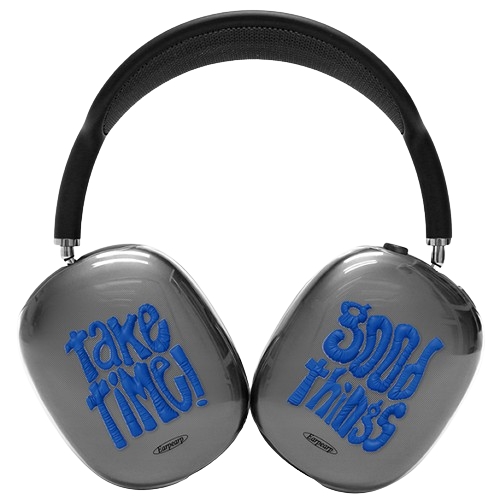 어프어프 에어팟 맥스 GOOD THINGS TAKE TIME 클리어 하드 케이스 (정품)