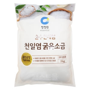 청정원 순수천혜염 천일염 굵은소금 5kg_이미지