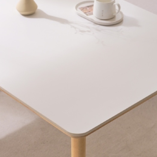 보니애가구 밀리아 낮은 세라믹 식탁 1400 (벤치1개)_이미지