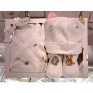 에뜨와 임신출산선물 에이든배내X비니모X양말세트 07S717101S5