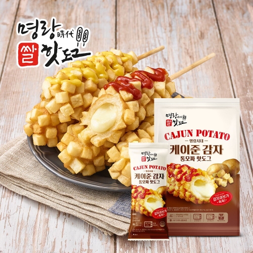 명랑핫도그 케이준 감자 통모짜 핫도그 960g (1개)_이미지