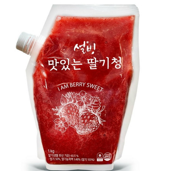 설빙 맛있는 딸기청 1kg (1개)_이미지