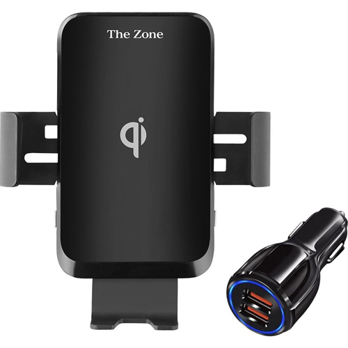 서주글로벌 더존 차량용 무선충전거치대 TZ-C100S + 충전기 세트 (1개)