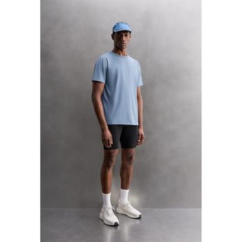 자라 베이직 테크니컬 티셔츠 반팔티 블루 스틸 4387400431 491150