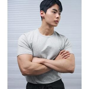 드로우핏 DRAW FIT X MANJAE 러스티 머슬핏 티셔츠 GREY DFTS5208GR 192984