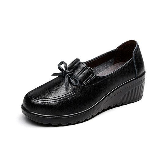 피카소 발편한 중년 여성용 미니 리본 밴딩 컴포트화 3146655