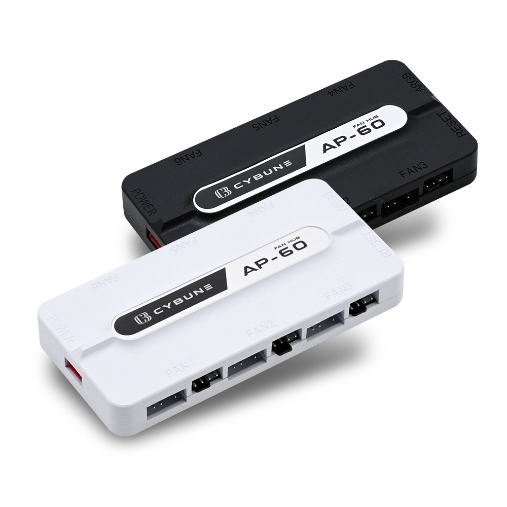싸이번 AP-60 ARGB FAN HUB (블랙)