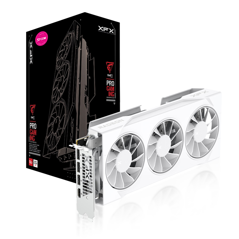 XFX 라데온 RX 9070 GRE SWIFT WHITE D6 12GB_이미지