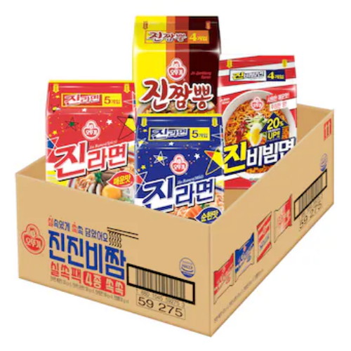 오뚜기 진진비짬 실쏙팩 4종 18개 세트 (1개)