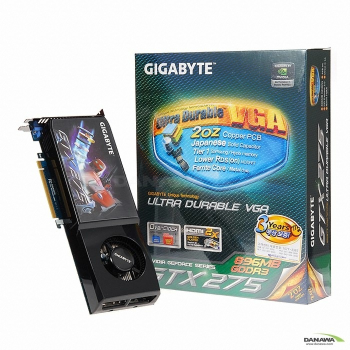 GIGABYTE 지포스 GTX275 UDV HDMI-2X Golden Edition 896MB_이미지
