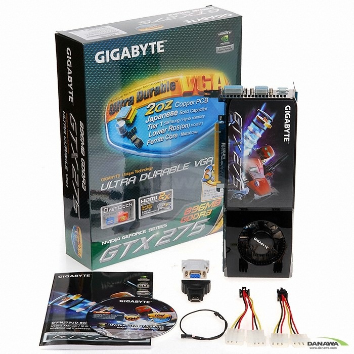 GIGABYTE 지포스 GTX275 UDV HDMI-2X Golden Edition 896MB_이미지