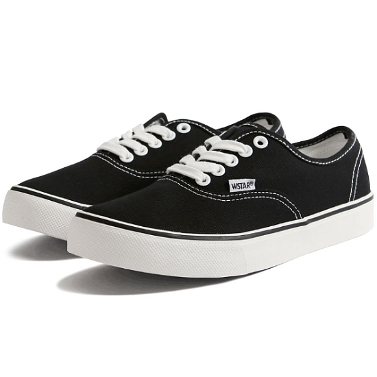 더블스타 WSTAR BOOST WS220126 BLACK WHITE 더블스타 캔버스화_이미지