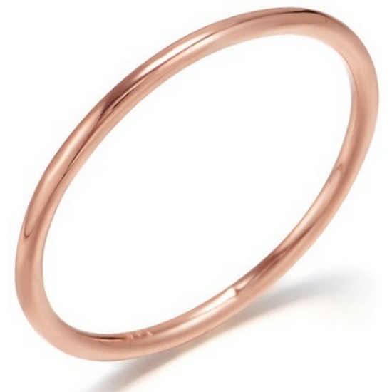 모아르 여자 14K 반지 레이어드 링 베이직 밴드 슬림_이미지