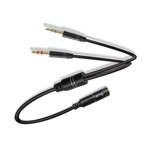 4극 3.5mm Y형 AUX 연장 케이블 (RF004)